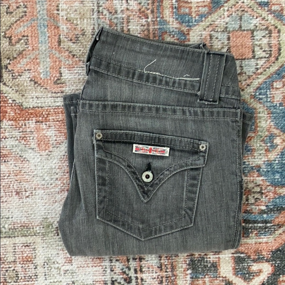 Hudson Jeans Gray Wide Leg Flare Jeans